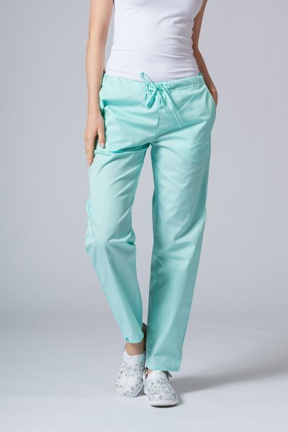 Women’s Sunrise Uniforms Basic Classic scrubs set (Light top, Regular trousers) mint-6