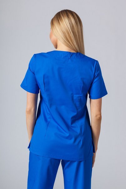 Women’s Sunrise Uniforms Basic Classic scrubs set (Light top, Regular trousers) royal blue-3