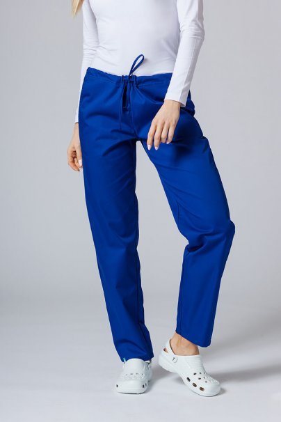 Women’s Sunrise Uniforms Basic Classic scrubs set (Light top, Regular trousers) galaxy blue-5