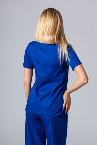 Women’s Sunrise Uniforms Basic Classic scrubs set (Light top, Regular trousers) galaxy blue-3
