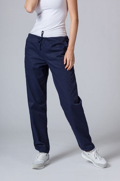 Women’s Sunrise Uniforms Basic Classic scrubs set (Light top, Regular trousers) navy-6