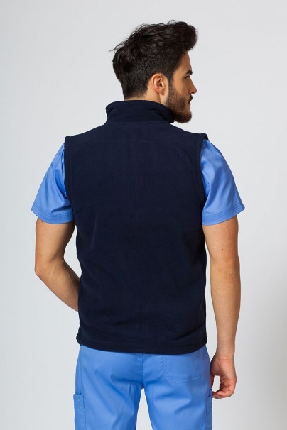 Men’s Malfini Fleece vest navy blue-2