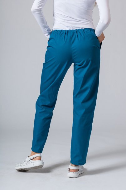 Women’s Sunrise Uniforms Basic Classic scrubs set (Light top, Regular trousers) caribbean blue-6