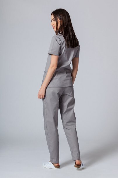Women’s Sunrise Uniforms Basic Classic scrubs set (Light top, Regular trousers) pewter-2