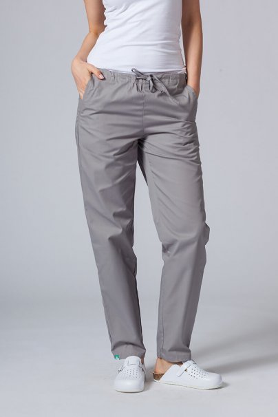 Women’s Sunrise Uniforms Basic Classic scrubs set (Light top, Regular trousers) pewter-3