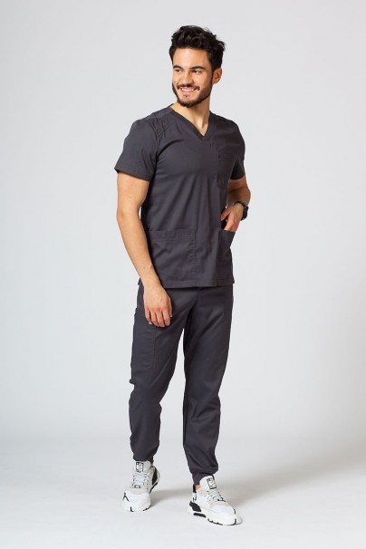 Men's Maevn Matrix scrub jogger trousers pewter-7