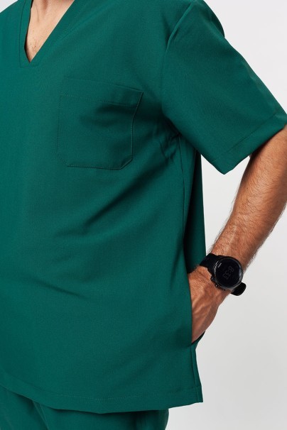 Men’s Sunrise Uniforms Premium Dose scrub top bottle green-3