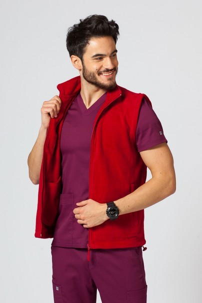 Men’s Malfini Fleece vest marlboro red-4