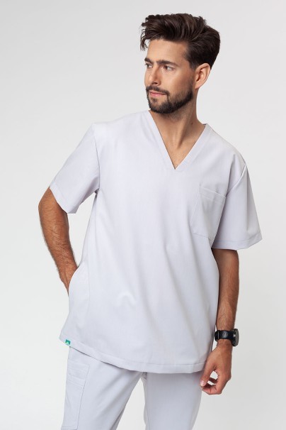 Men's Sunrise Uniforms Premium scrubs set (Dose top, Select trousers) quiet grey-3