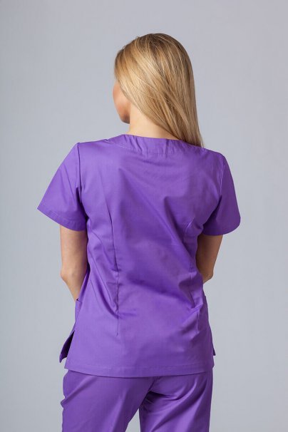 Women’s Sunrise Uniforms Basic Classic scrubs set (Light top, Regular trousers) violet-3