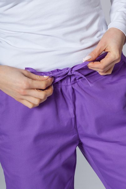 Women’s Sunrise Uniforms Basic Classic scrubs set (Light top, Regular trousers) violet-7