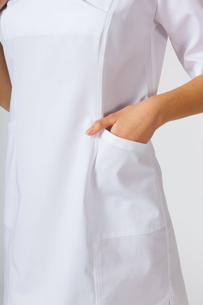 Women’s Sunrise Uniforms classic scrub dress white-3