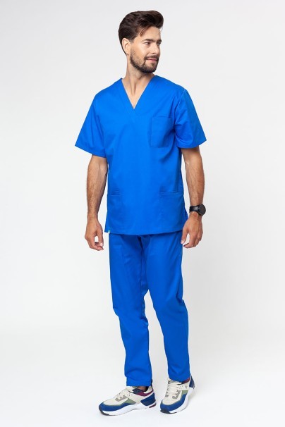 Men's Sunrise Uniforms Basic Standard scrub top royal blue-5