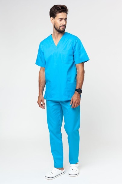 Men's Sunrise Uniforms Basic Standard scrub top turquise-5