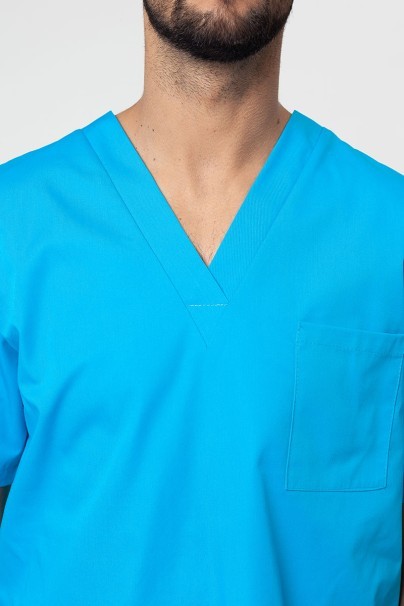 Men’s Sunrise Uniforms Basic Classic scrubs set (Standard top, Regular trousers) turquise-4