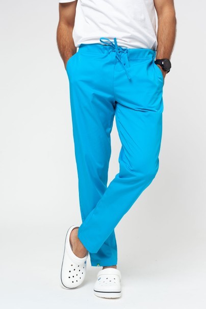 Men’s Sunrise Uniforms Basic Classic scrubs set (Standard top, Regular trousers) turquise-7