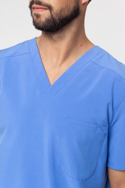 Men’s Adar Modern scrub top ceil blue-2