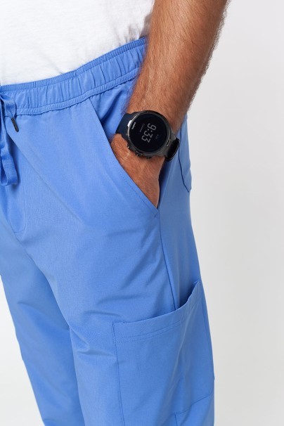 Men’s Adar Uniforms Slim Leg Cargo trousers ceil blue-3
