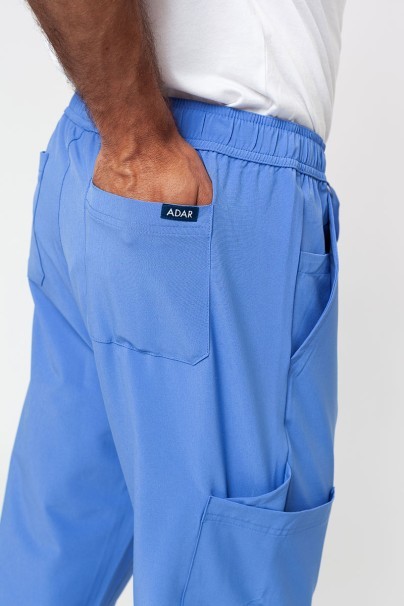 Men’s Adar Uniforms Slim Leg Cargo trousers ceil blue-5