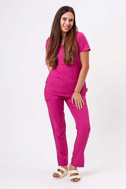 Women's Sunrise Lite Split scrub set raspberry
