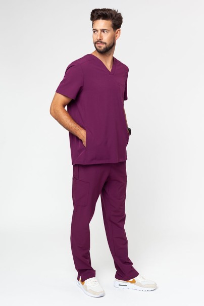 Men’s Adar Modern scrub top wine-5