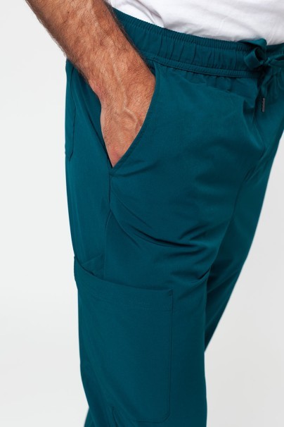Men’s Adar Uniforms Slim Leg Cargo trousers bottle green-3