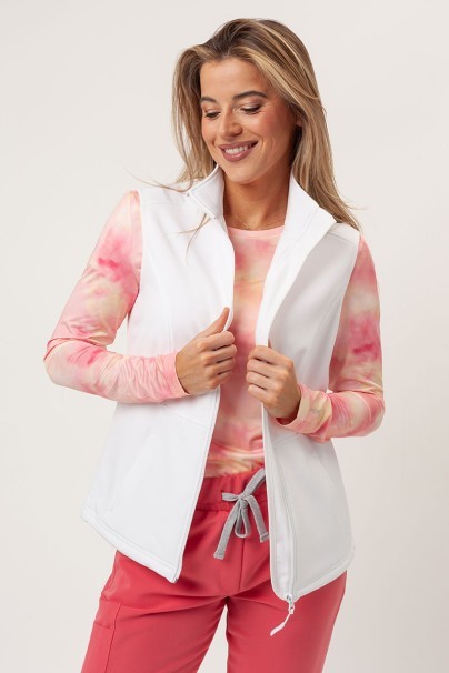 Women's softshell vest Malfini Vision white-2