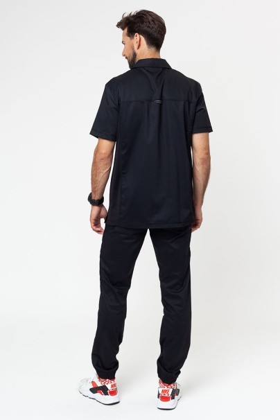 Men's Cherokee Revolution Active Men Polo scrub top black-7