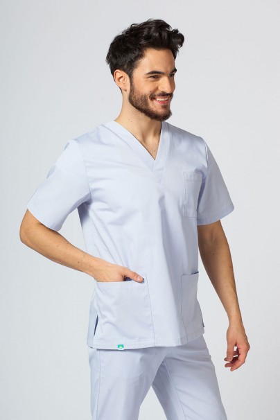 Men’s Sunrise Uniforms Basic Classic scrubs set (Standard top, Regular trousers) quiet grey-2