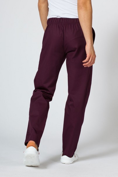 Men’s Sunrise Uniforms Basic Classic scrubs set (Standard top, Regular trousers) burgundy-9