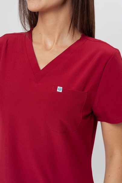 Women's Uniforms World 309TS™ Valiant scrub top burgundy-2