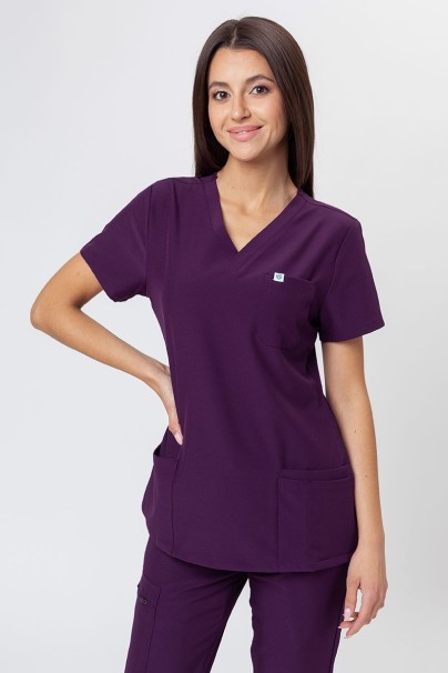 Women’s Uniforms World 309TS™ Valiant scrubs set egg plant-2