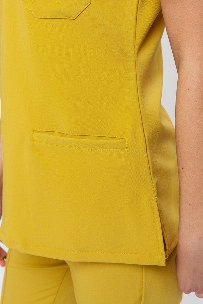Women's Uniforms World 518GTK™ Avant On-Shift scrub top yellow-4