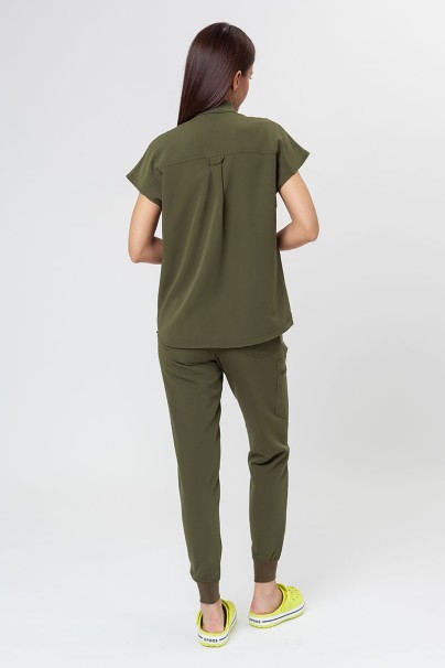Women's Uniforms World 518GTK™ Avant On-Shift scrub top olive-9