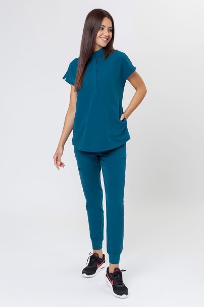 Women's Uniforms World 518GTK™ Avant On-Shift scrub top caribbean blue-5