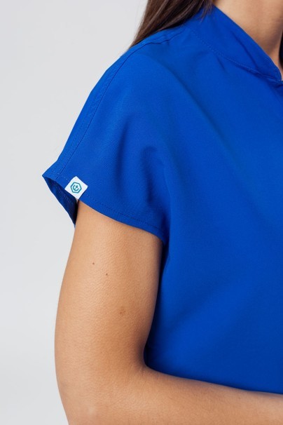 Women's Uniforms World 518GTK™ Avant On-Shift scrub top royal blue-3