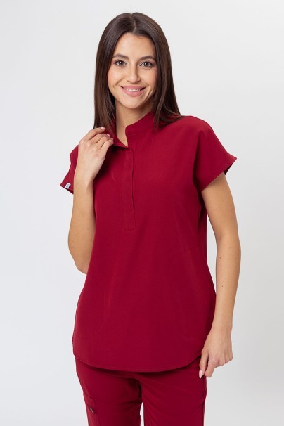 Women’s Uniforms World 518GTK™ Avant On-Shift scrubs set burgundy-2