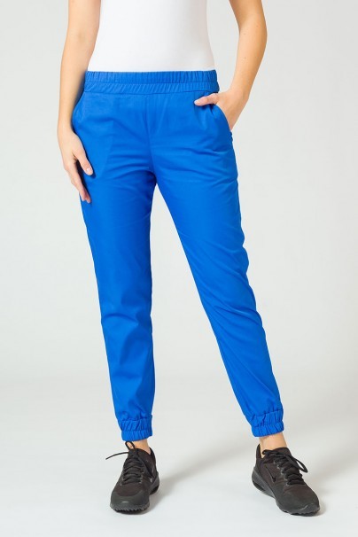 Women's Sunrise Uniforms Basic Jogger scrubs set (Light top, Easy trousers) royal blue-6