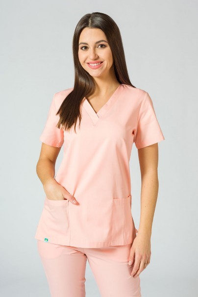 Women's Sunrise Uniforms Basic Jogger scrubs set (Light top, Easy trousers) blush pink-2