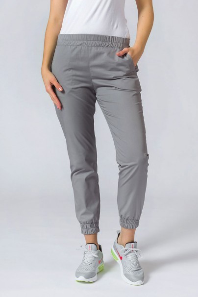 Women's Sunrise Uniforms Basic Jogger scrubs set (Light top, Easy trousers) pewter-6