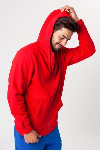 Men’s Malifni Trendy Zipper hoodie red-3