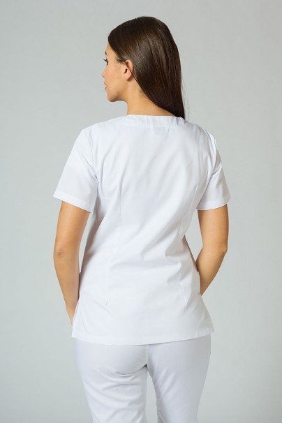 Women's Sunrise Uniforms Basic Jogger scrubs set (Light top, Easy trousers) white-4
