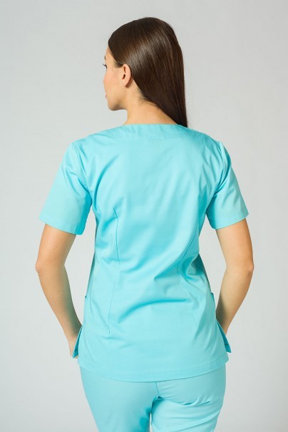 Women's Sunrise Uniforms Basic Jogger scrubs set (Light top, Easy trousers) aqua-3