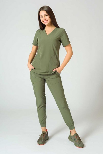 Women’s Maevn Matrix Impulse Classic scrub top olive-2