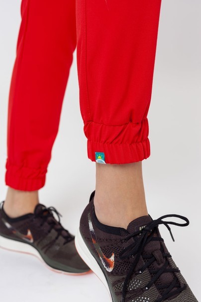 Women's Sunrise Uniforms Premium Chill jogger scrub trousers juicy red-4