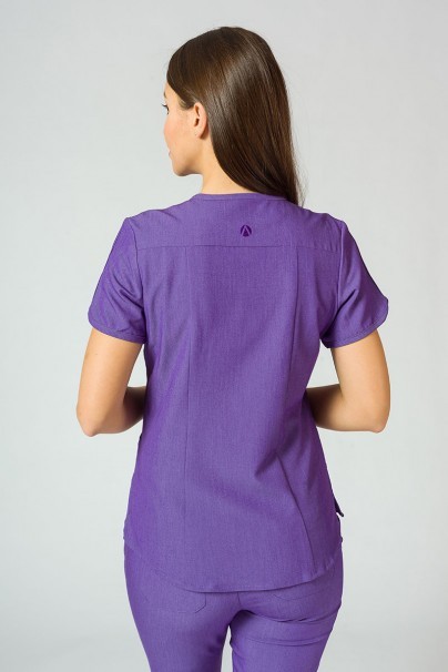 Women’s Adar Uniforms Modern scrub top eggplant-1