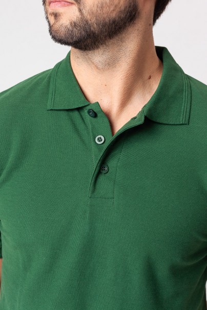 Men’s Malifni Pique polo shirt bottle green-3