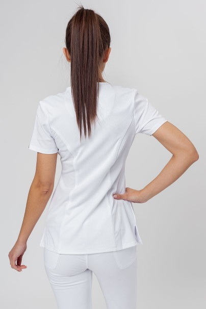 Women's Cherokee Infinity Round Neck scrub top white-2