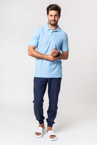 Men’s Malifni Pique polo shirt sky blue-2