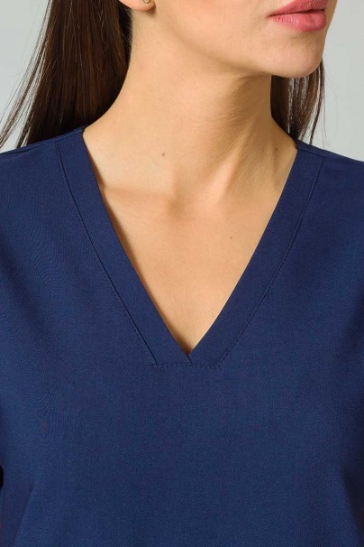 Women’s Sunrise Uniforms Premium Joy scrub top navy-5